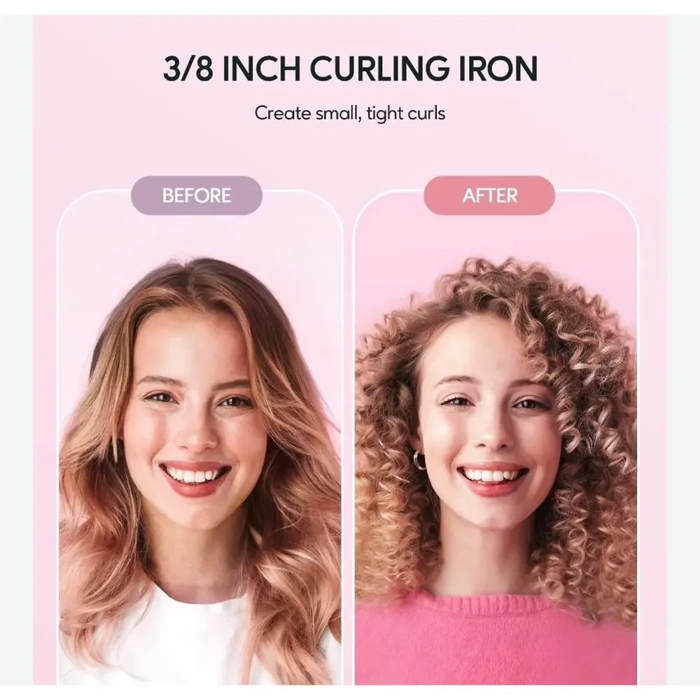 STUDIO Professional 3/4 Barrel Curling Iron Salon Curls Swivel Cord Heats Fast